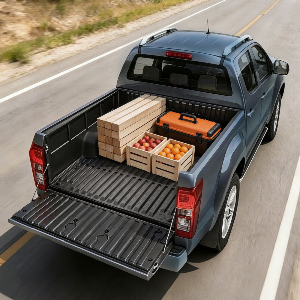VEVOR Truck Bed Mat, TPE, Compatible with 2024-2026 Toyota Tacoma Bed, Heavy Duty Custom Fit, All Weather Protection Pickup Car Cargo Trunk Liner Replacement, for 2024-2026 Toyota Tacoma Accessories