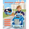 VEVOR Engine Toy, 60 Pieces, Kids Mechanic Car Repair Set with Removable Parts, Lights and Sounds, Steering Wheel and Horn, Kids Mechanic Workshop Set for Toddler Ages 3 Years and Up, Blue
