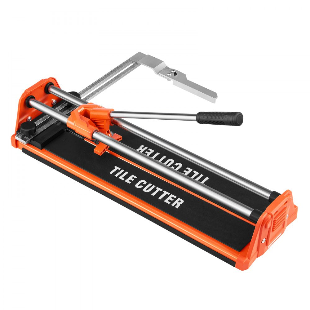 VEVOR 17-Inch Manual Tile Cutter for Wall & Polished Tiles,Double Rails for Precise Cutting, Tungsten Carbide Wheel,Non-Slip Handle,Anti-Displacement Pressure Rod,Precise Cuts for Pros & Beginners