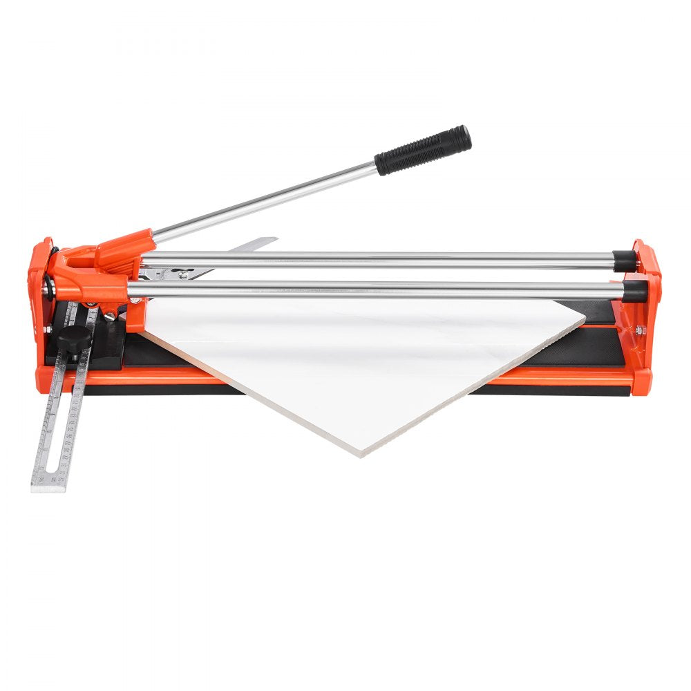 VEVOR 17-Inch Manual Tile Cutter for Wall & Polished Tiles,Double Rails for Precise Cutting, Tungsten Carbide Wheel,Non-Slip Handle,Anti-Displacement Pressure Rod,Precise Cuts for Pros & Beginners