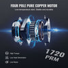 VEVOR 1/4 HP 4 CFM AC Vacuum Pump and Gauge Set, Single Stage Rotary Vane HVAC Air Vacuum Pump A/C Refrigerant Kit Manifold Gauge Set, with Three-Color Hose Carry Bag, Applicable to R134a, R410a