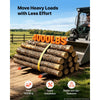 VEVOR Pallet Forks 4000 lbs Clamp-On Pallet Forks, 60 in Length Orange Tips, for Tractor Attachments, Skid Steer & Loader Bucket, Adjustable Stabilizer Bar, Heavy-Duty Reinforced Tractor Bucket Fork