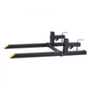 VEVOR Pallet Forks 2000 lbs Clamp-On Pallet Forks, 43 in Length Yellow Tips, for Tractor Attachments, Skid Steer & Loader Bucket, Adjustable Stabilizer Bar, Heavy-Duty Reinforced Tractor Bucket Fork