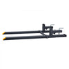 VEVOR Pallet Forks 4000 lbs Clamp-On Pallet Forks, 60 in Length Yellow Tips, for Tractor Attachments, Skid Steer & Loader Bucket, Adjustable Stabilizer Bar, Heavy-Duty Reinforced Tractor Bucket Fork