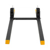 VEVOR Pallet Forks 2000 lbs Clamp-On Pallet Forks, 60 in Length Yellow Tips, Suitable for Tractor Attachments, Skid Steer and Loader Bucket, Adjustable Stabilizer Bar, Heavy-Duty Tractor Bucket Fork