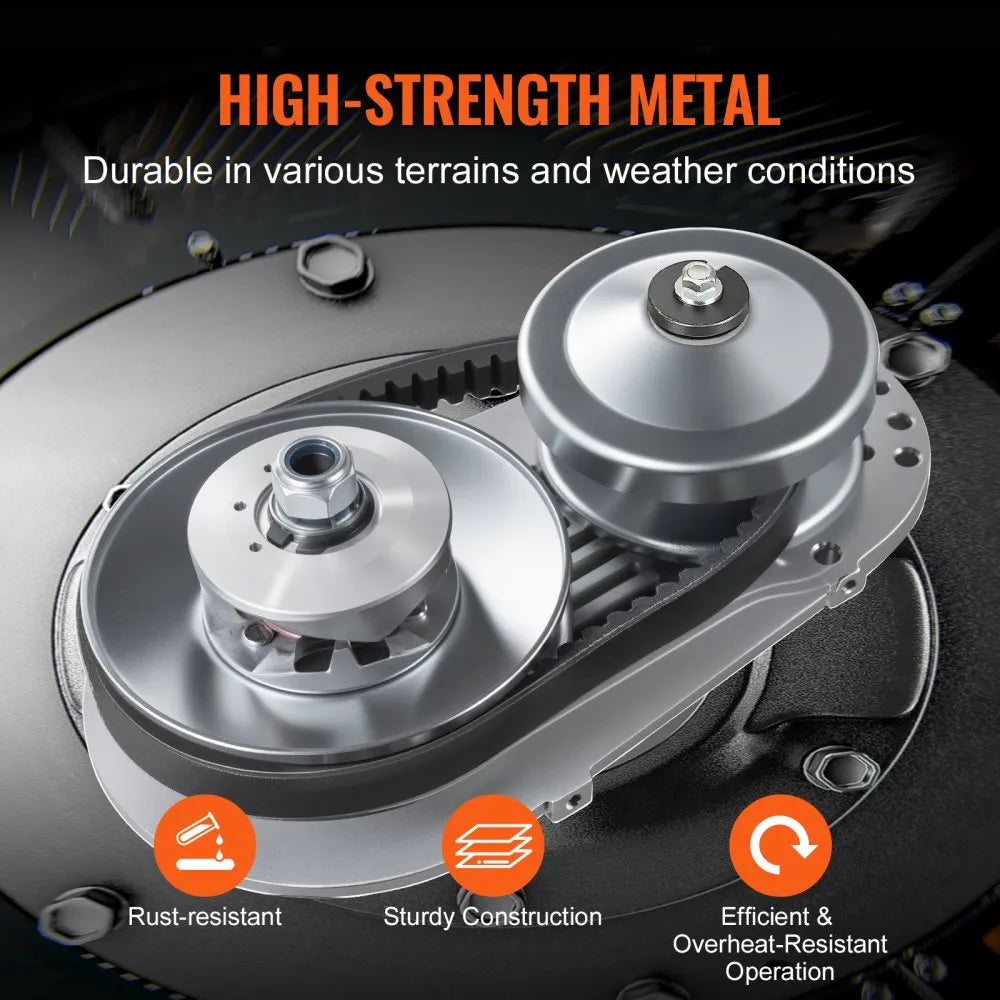 VEVOR Drive Clutch, 2-8HP Engine, 2000 RPM High-Strength Drive Clutch with Asymmetric Designed Wheels & Robust Rubber Belt, Sturdy & Durable Clutch with Full Accessories, Fit for Various Engines