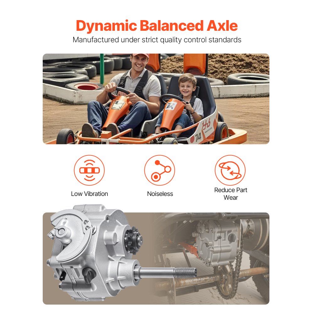 VEVOR Drive Clutch, 2-7HP Engine, 2300 RPM High-Strength Drive Clutch with 3 Shift Modes & Dynamic Balanced Axle, Quick Shift Durable Clutch with Full Accessories, Fit for Kart/Dune Buggies/UTV
