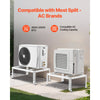 VEVOR Mini Split Ground Stand, Adjustable Anti-Vibration Mini Split Stand for 9000-24000 BTU Ductless Air Conditioner Heat Pump, Heavy Duty AC Base Bracket Floor Mount w/ 551LBS Max. Load Capacity