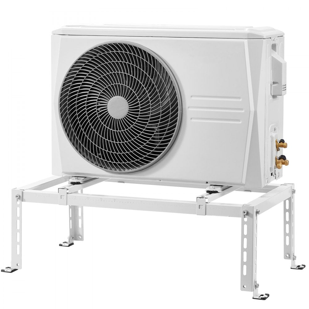 VEVOR Mini Split Ground Stand, Adjustable Anti-Vibration Mini Split Stand for 9000-24000 BTU Ductless Air Conditioner Heat Pump, Heavy Duty AC Base Bracket Floor Mount w/ 551LBS Max. Load Capacity