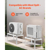 VEVOR Mini Split Ground Stand, Adjustable Anti-Vibration Mini Split Stand for 9000-24000 BTU Ductless Air Conditioner Heat Pump, Heavy Duty AC Base Bracket Floor Mount w/ 441LBS Max. Load Capacity