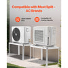VEVOR Mini Split Ground Stand, Adjustable Anti-Vibration Mini Split Stand for 9000-36000 BTU Ductless Air Conditioner Heat Pump, Heavy Duty AC Base Bracket Floor Mount w/ 661LBS Max. Load Capacity
