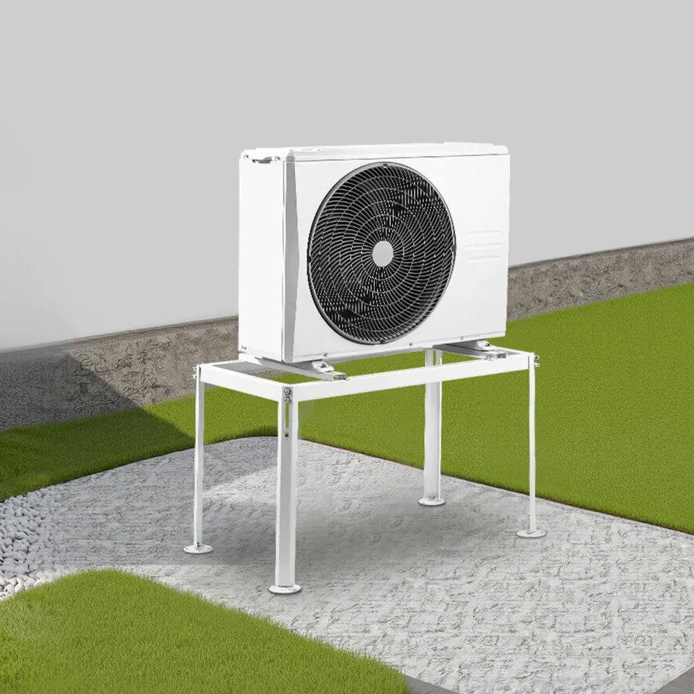 VEVOR Mini Split Ground Stand, Adjustable Anti-Vibration Mini Split Stand for 9000-36000 BTU Ductless Air Conditioner Heat Pump, Heavy Duty AC Base Bracket Floor Mount w/ 661LBS Max. Load Capacity