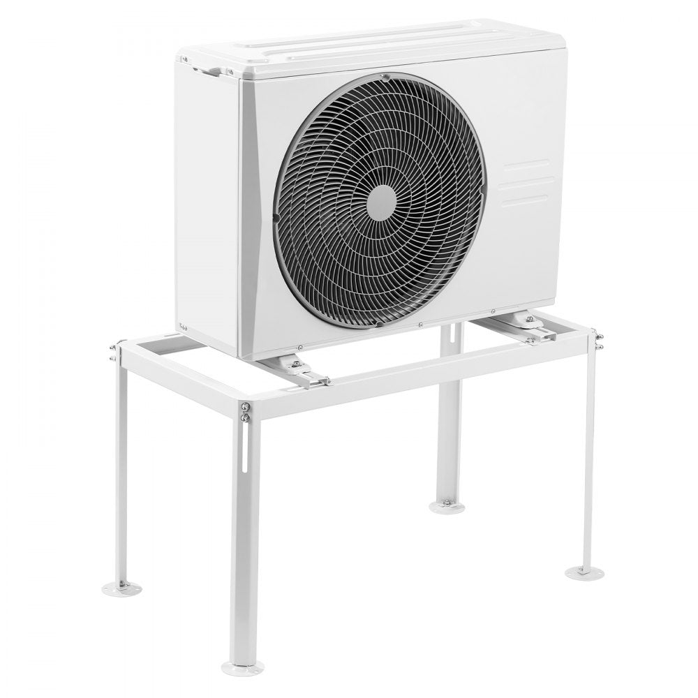 VEVOR Mini Split Ground Stand, Adjustable Anti-Vibration Mini Split Stand for 9000-36000 BTU Ductless Air Conditioner Heat Pump, Heavy Duty AC Base Bracket Floor Mount w/ 661LBS Max. Load Capacity