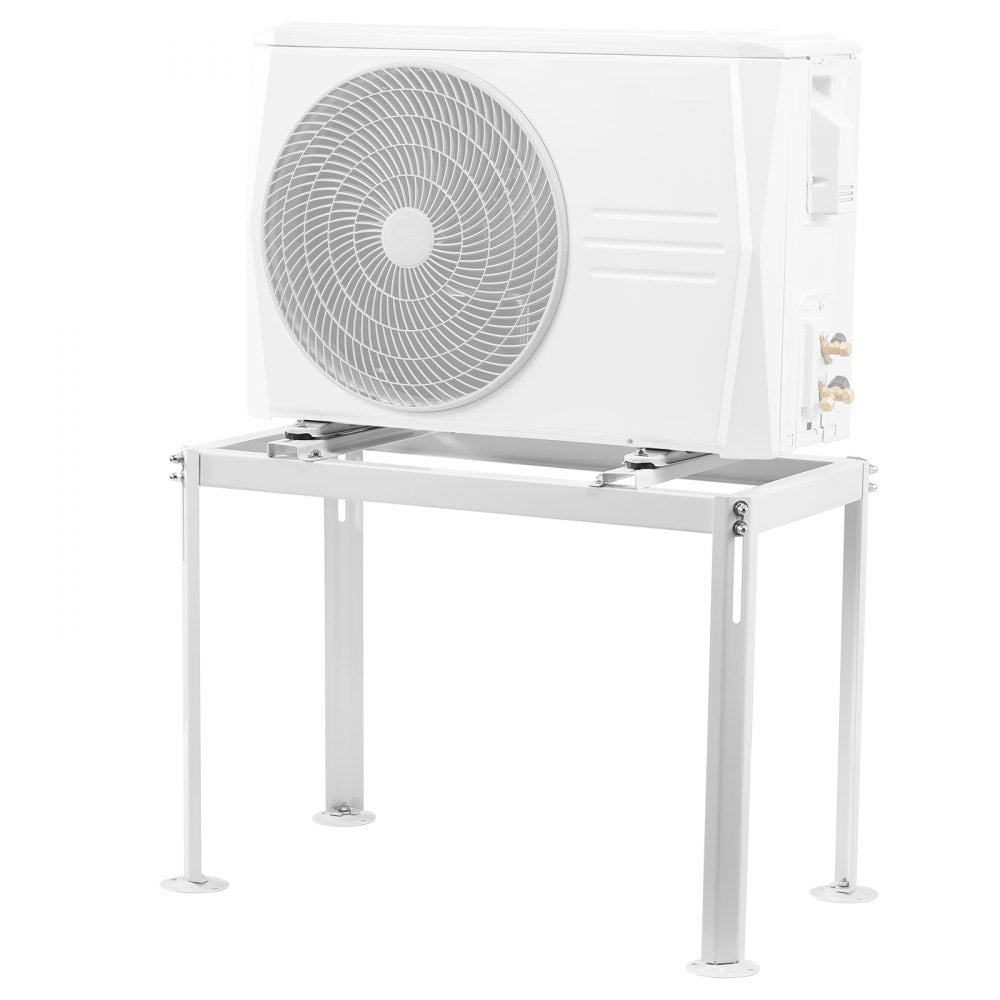 VEVOR Mini Split Ground Stand, Adjustable Anti-Vibration Mini Split Stand for 9000-18000 BTU Ductless Air Conditioner Heat Pump, Heavy Duty AC Base Bracket Floor Mount w/ 441LBS Max. Load Capacity