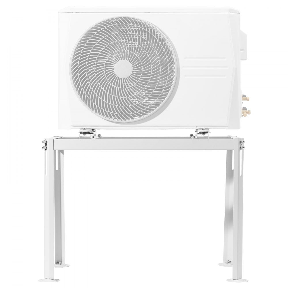 VEVOR Mini Split Ground Stand, Adjustable Anti-Vibration Mini Split Stand for 9000-18000 BTU Ductless Air Conditioner Heat Pump, Heavy Duty AC Base Bracket Floor Mount w/ 441LBS Max. Load Capacity