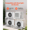 VEVOR Mini Split Ground Stand, Anti-Vibration Mini Split Stand for 9000-18000 BTU Ductless Air Conditioner Heat Pump, Heavy Duty AC Base Bracket Floor Mount w/ 551LBS Max. Load,Dual Levels