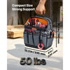 VEVOR Tool Bag, 13.2 Inch, 39-Pocket Open Top Tool Pouch, Portable Electrical Maintenance Toolbox Organizer Storage with Hard Plastic Base, Adjustable Shoulder Strap, for Professionals DIY & Jobsite
