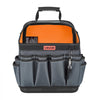 VEVOR Tool Bag, 13.2 Inch, 39-Pocket Open Top Tool Pouch, Portable Electrical Maintenance Toolbox Organizer Storage with Hard Plastic Base, Adjustable Shoulder Strap, for Professionals DIY & Jobsite