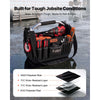 VEVOR Tool Bag, 13 Inch, 33-Pocket Open Top Tool Tote, Portable Electrical Maintenance Toolbox Organizer Storage with Hard Plastic Base, Adjustable Shoulder Strap, for Professionals DIY & Jobsite Use