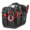 VEVOR Tool Bag, 13 Inch, 33-Pocket Open Top Tool Tote, Portable Electrical Maintenance Toolbox Organizer Storage with Hard Plastic Base, Adjustable Shoulder Strap, for Professionals DIY & Jobsite Use