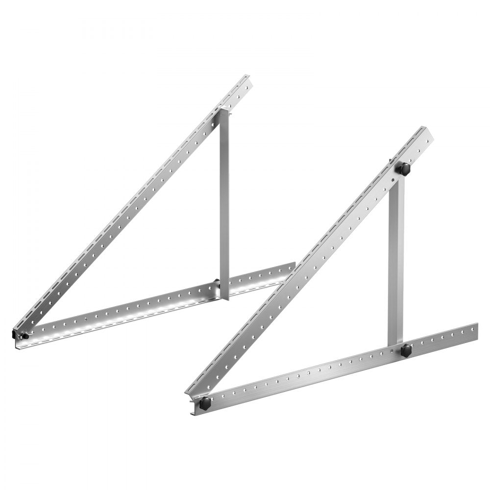 VEVOR 41-Inch Solar Panel Mounting Brackets, 0 to 90° Adjustable Tilt Mount Brackets Support 100-300W Solar Panels, Lightweight Aluminum Brackets with Folding Tilt Legs for RV, Roof, Boat, Off-Grid