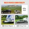 VEVOR Adjustable Trailer Coupler and 5-Position Channel Bracket Kit, 2-5/16" Hitch Ball, 15000 lbs Capacity, Heavy Duty Cast Channel-Mount Coupler, for Towing Camper, Pickup Truck, SUV, Black Coating