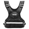 VEVOR Adjustable Weighted Vest, 24-40 lbs Comfortable X-Shape Body Weight Vest Set with 8 Weight Packs and Reflective Stripe, for Men Women, Workout Equipment for Strength Training Running Jogging