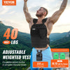 VEVOR Weighted Vest, 40lb Weight Vest, Adjustable Body Weight Jacket for Men Women, Workout Equipment for Strength and Endurance Training, Running, Jogging, Walking, Fitness, and Weight Loss