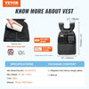 VEVOR Weighted Vest, 40lb Weight Vest, Adjustable Body Weight Jacket for Men Women, Workout Equipment for Strength and Endurance Training, Running, Jogging, Walking, Fitness, and Weight Loss