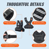 VEVOR Adjustable Weighted Vest, 11-20lb Weight Vest with 6 Ironsand Weights and  Reflective Stripe, Body Weight Vest Exercise Set for Men Women, Workout Equipment for Strength Training Running Jogging