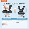VEVOR Adjustable Weighted Vest, 11-20lb Weight Vest with 6 Ironsand Weights and  Reflective Stripe, Body Weight Vest Exercise Set for Men Women, Workout Equipment for Strength Training Running Jogging