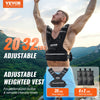 VEVOR Adjustable Weighted Vest, 20-32lb Weight Vest with 6 Ironsand Weights and  Reflective Stripe, Body Weight Vest Exercise Set for Men Women, Workout Equipment for Strength Training Running Jogging