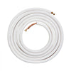 VEVOR 25FT Mini Split Line Set, 1/4" & 3/8" O.D Copper Pipes Tubing and Triple-Layer Insulation, for Air Conditioning or Heating Pump Equipment & HVAC with Rich Accessories (27ft Connection Cable)