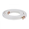 VEVOR 16FT Mini Split Line Set, 1/4" & 1/2" O.D Copper Pipes Tubing and Triple-Layer Insulation, for Air Conditioning or Heating Pump Equipment & HVAC with Rich Accessories (18ft Connection Cable)