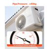 VEVOR 50ft Mini Split Line Set, 1/4” & 3/8” OD AC Copper Tubing Pipe, 3/8 White PE Thickened Insulated Coil with Flared Nuts, Strapping Tapes, for Mini Split Air Conditioner HVAC or Heat Pump System