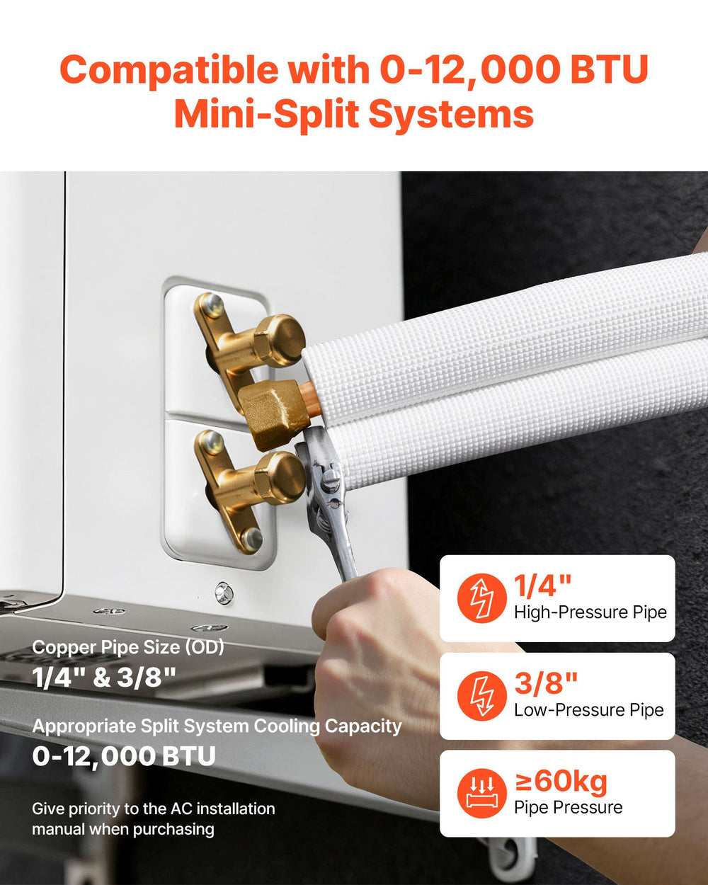 VEVOR mini split line set - image 3