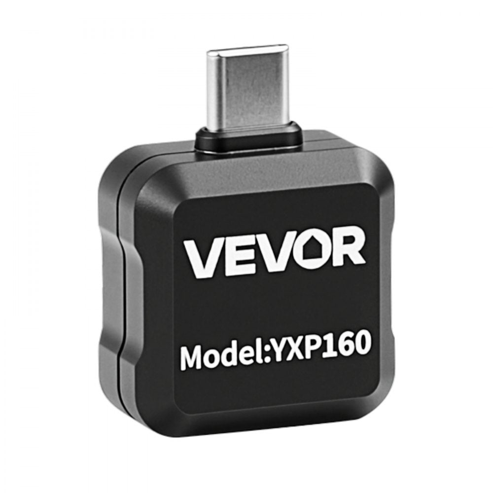 VEVOR Thermal Imaging Camera for Android, 320 x 240 TISR Super Resolution, 25HZ Refresh Rate Infrared Thermal Imager for Smartphone Tablet, 160 x 120 IR Resolution, -4°F to 1022°F & 15 Color Palettes