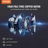 VEVOR 1/2 HP 2 Stage Rotary Vane Vacuum Pump, 7 CFM, 120V Air Conditioning Vacuum Pump, 1/4" SAE Male 3/8" SAE Male 1/2" ACME Male Inlet, for HVAC Repair, Refrigeration Maintenance, Resin Degassing
