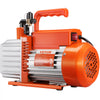 VEVOR 1/2 HP 2 Stage Rotary Vane Vacuum Pump, 5 CFM, 115V Air Conditioning Vacuum Pump, 1/4" SAE Male 3/8" SAE Male 1/2" ACME Male Inlet, for HVAC Repair, Refrigeration Maintenance, Resin Degassing
