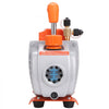 VEVOR 1/5 HP Single Stage Vacuum Pump, 3.5 CFM, 120V AC Air Conditioning Conditioner Vacuum Pump, 1/4" SAE Male 1/2" ACME Male Inlet, for HVAC Repair, Refrigeration Maintenance, Resin Degassing