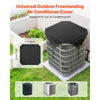 VEVOR Air Conditioner Cover for Outside Units, 32 x 32 inch Central AC Cover for Air Conditioning Unit, Top Universal Mesh Defender Rainproof Easy Install for Outdoor Outside All Seasons, Black