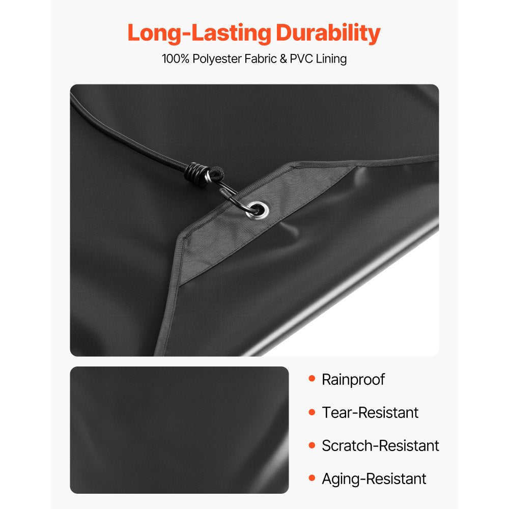 VEVOR Air Conditioner Cover for Outside Units, 32 x 32 inch Central AC Cover for Air Conditioning Unit, Top Universal Mesh Defender Rainproof Easy Install for Outdoor Outside All Seasons, Black