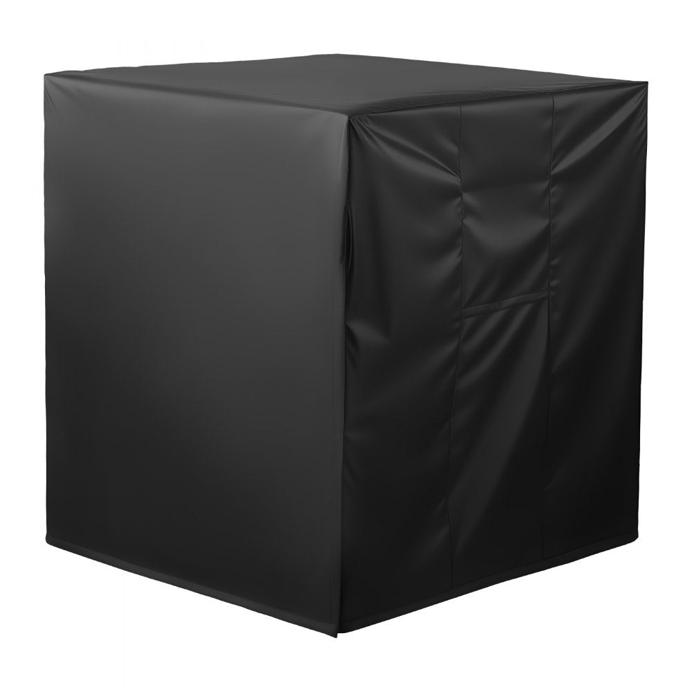 VEVOR Air Conditioner Cover, 30 x 30 x 32 inch Ac Cover for Air Conditioning Unit, Three-Layer, Waterproof Polyester Fabric, Mesh Ventilation, Universal Defender for Outdoor Outside Ac Unit, Black