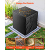 VEVOR Air Conditioner Cover, 38 x 38 x 40 inch Ac Cover for Air Conditioning Unit, Three-Layer, Waterproof Polyester Fabric, Mesh Ventilation, Universal Defender for Outdoor Outside Ac Unit, Black