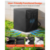 VEVOR Air Conditioner Cover, 38 x 38 x 40 inch Ac Cover for Air Conditioning Unit, Three-Layer, Waterproof Polyester Fabric, Mesh Ventilation, Universal Defender for Outdoor Outside Ac Unit, Black