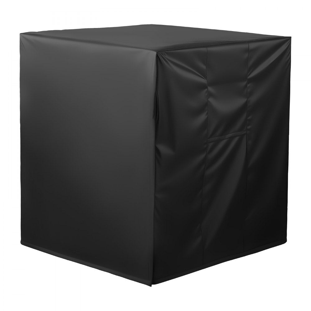 VEVOR Air Conditioner Cover, 38 x 38 x 40 inch Ac Cover for Air Conditioning Unit, Three-Layer, Waterproof Polyester Fabric, Mesh Ventilation, Universal Defender for Outdoor Outside Ac Unit, Black