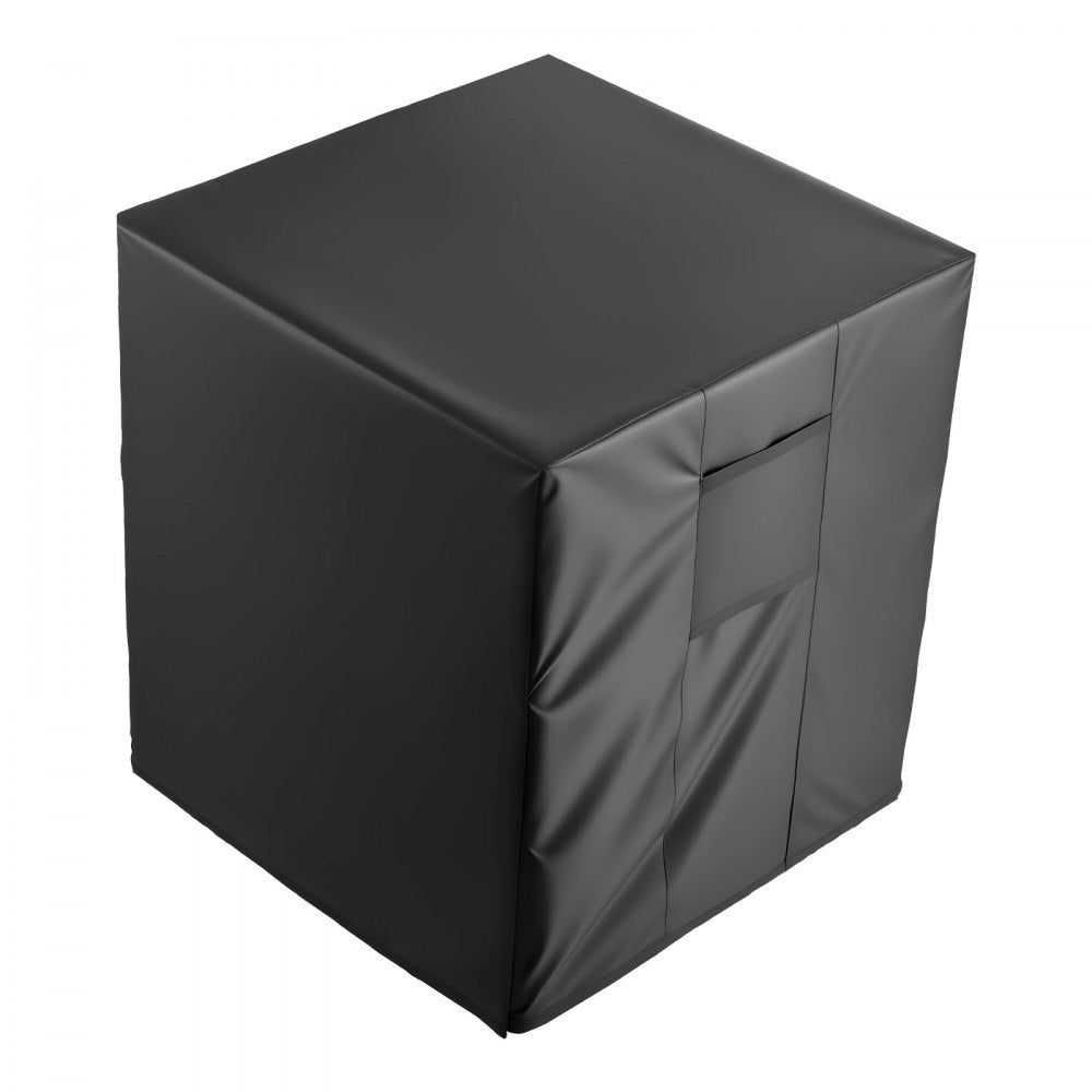 VEVOR Air Conditioner Cover, 38 x 38 x 40 inch Ac Cover for Air Conditioning Unit, Three-Layer, Waterproof Polyester Fabric, Mesh Ventilation, Universal Defender for Outdoor Outside Ac Unit, Black