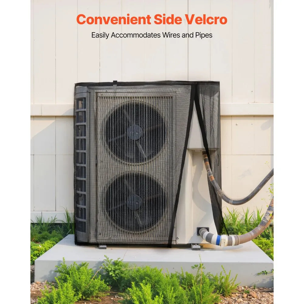 VEVOR Air Conditioner Cover, 32 x 32 x 36 inch Ac Cover for Air Conditioning Unit, Dual-Layer, Detachable Canopy,Waterproof Polyester, Universal HVAC Protector for Outdoor Outside Ac Unit, Black