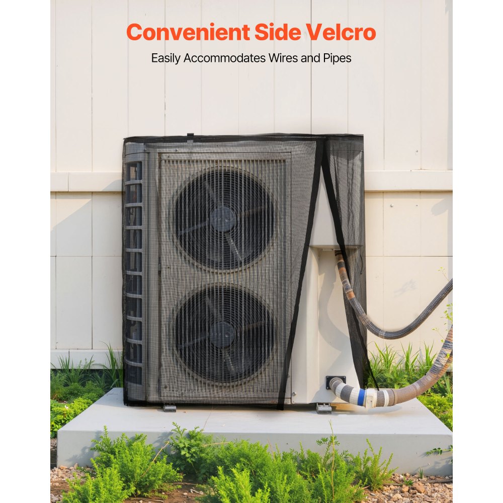 VEVOR Air Conditioner Cover, 36 x 36 x 40 inch Ac Cover for Air Conditioning Unit, Dual-Layer, Detachable Canopy,Waterproof Polyester, Universal HVAC Protector for Outdoor Outside Ac Unit, Black