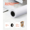 VEVOR Wide Format Paper, 24 in x 150 ft Plotter Roll, 8 Rolls CAD Bond Rolls with 2 in Core, 20 LB Bond Paper Rolls, Ideal for CAD Drawings, Engineering Plans, GIS Maps, and Architectural Designs
